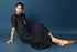 FRONT KNOT DRAPE DRESS