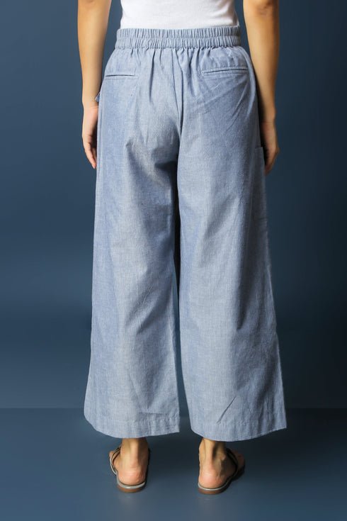 FLAP FRONT TIE BELT PANTS