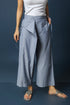 FLAP FRONT TIE BELT PANTS