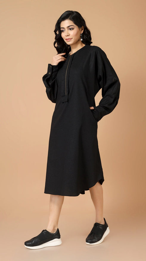 OVERSIZE ZIPPER DRESS