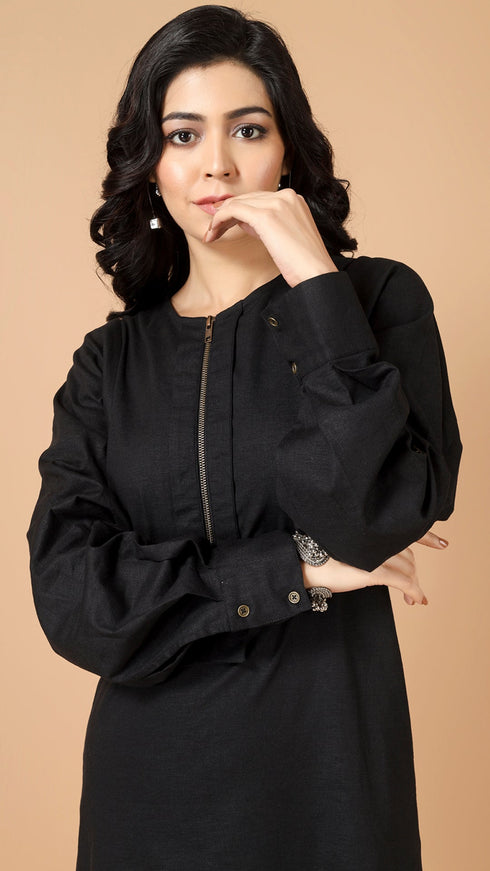 OVERSIZE ZIPPER DRESS