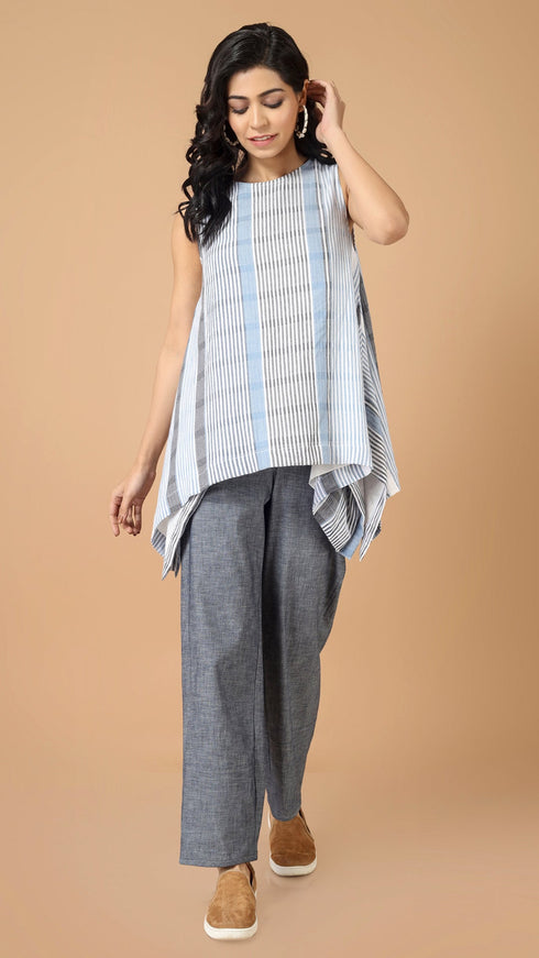 STRIPED SLEEVELESS TOP