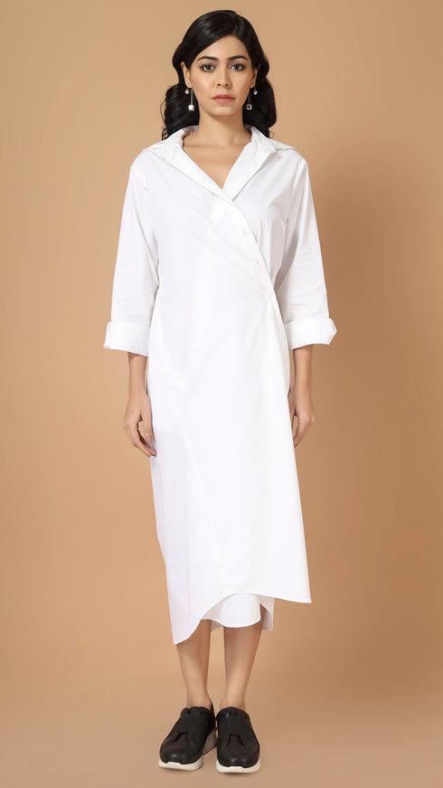 WRAP SHIRT CO-ORD SET