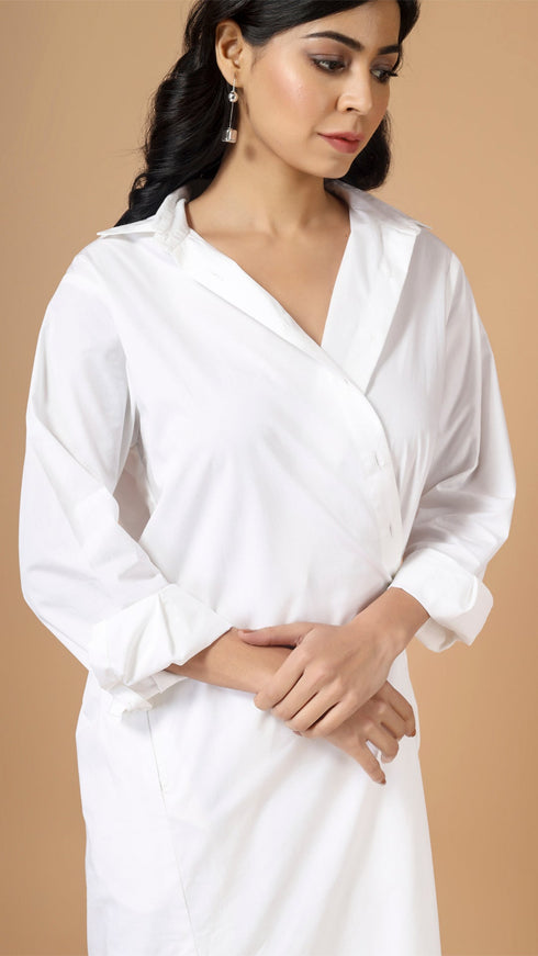 WRAP SHIRT CO-ORD SET