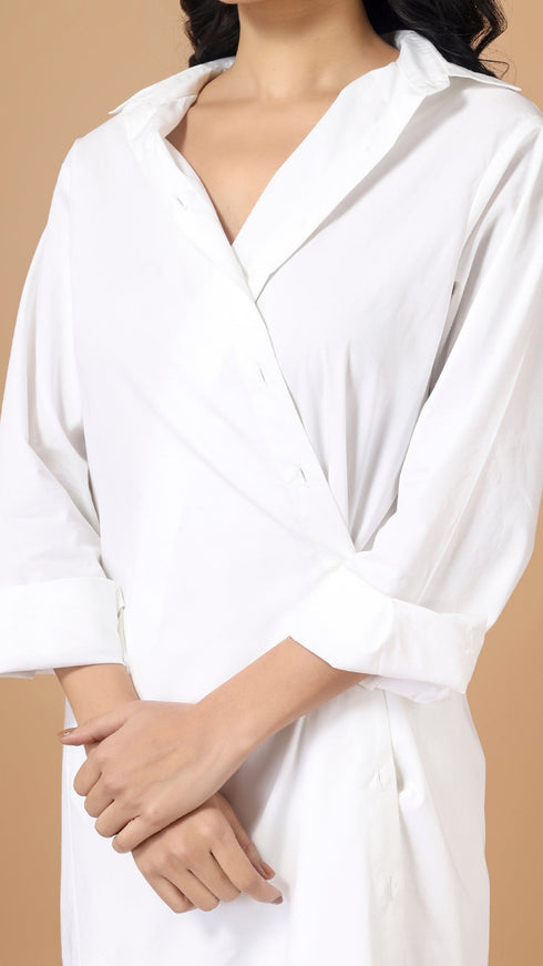 WRAP SHIRT CO-ORD SET