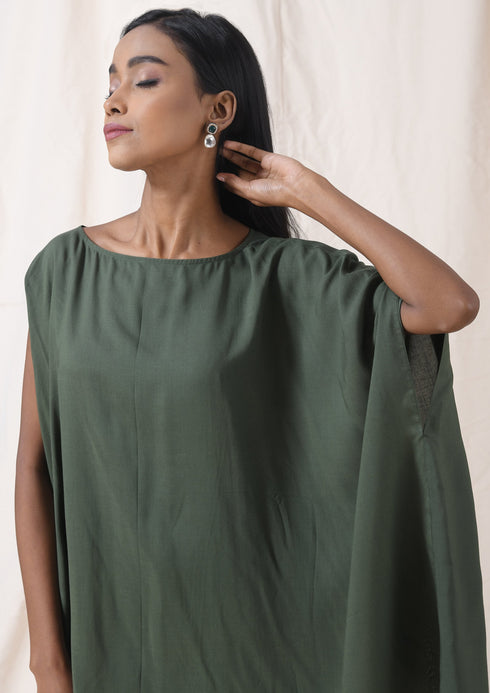 KAFTAN TOP-OLIVE