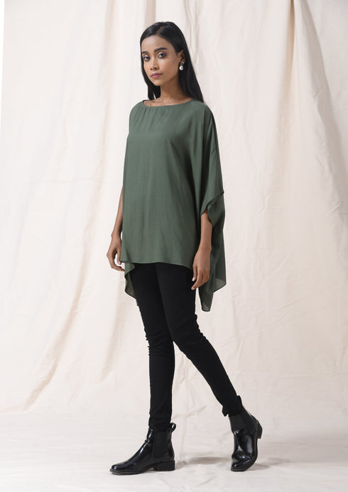 KAFTAN TOP-OLIVE