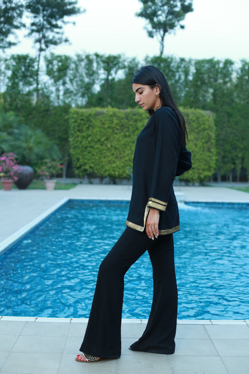 METALLIC YOKE TUNIC