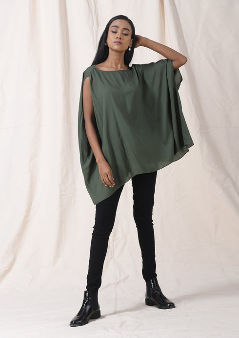 KAFTAN TOP-OLIVE