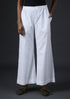 WIDE LEG PANTS-WHITE