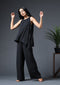 SLEEVELESS LAYERED JUMPSUIT