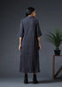 ROBE DRESS-CHARCOAL