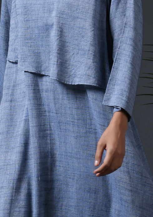 ASYMMETRICAL FLAP YOKE DRESS