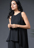 SLEEVELESS LAYERED JUMPSUIT