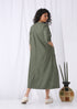 SLOUCHY DRESS - OLIVE