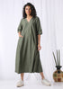 SLOUCHY DRESS - OLIVE
