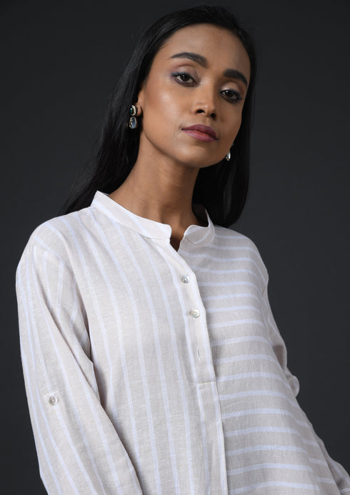 STRIPED HIGH LOW TUNIC