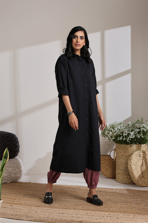 BLACK & PLUM CO-ORD SET