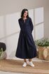 TAPE PLACKET DRESS