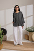 CHECK TAPE BLOUSE