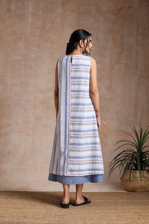 STRIPED SLEEVELESS DRESS