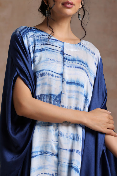 SHIBORI CHOGA CO-ORD SET - BLUE