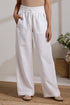 ZIPPER POCKET LINEN PANTS