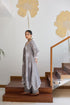 GREY ASYMMETRICAL KURTA