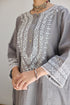 GREY STRAIGHT FIT KURTA