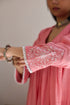 PINTUCKS BACK YOKE KURTA - PINK