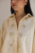 CHIKANKARI COLLARED SHORT KURTA