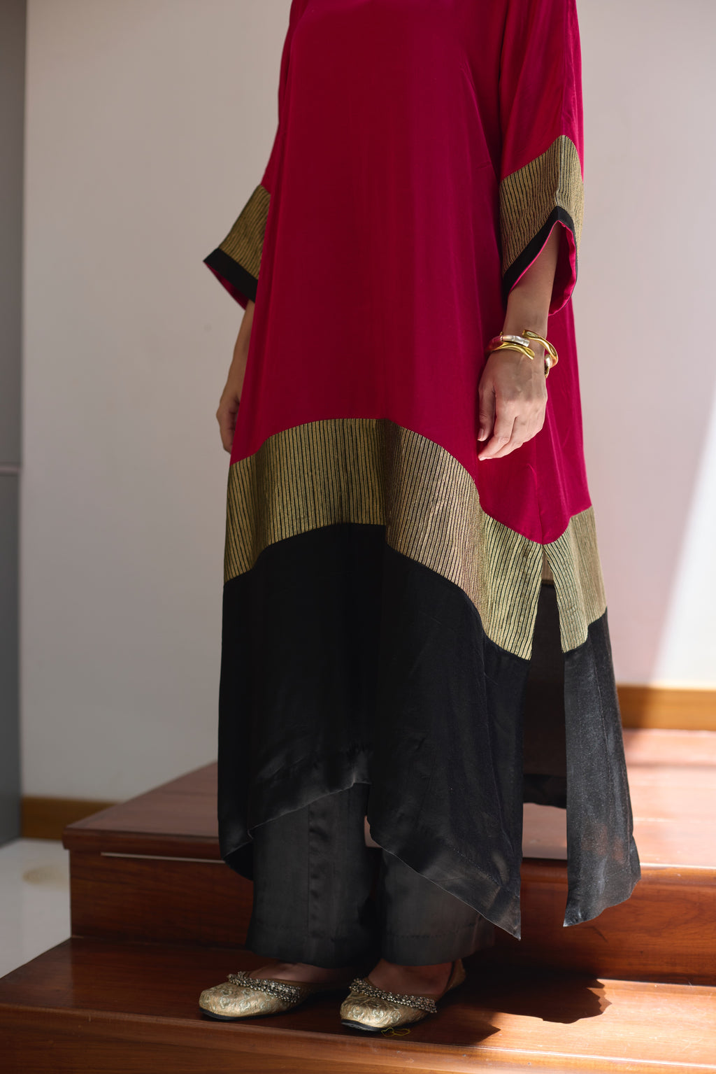 HEENA KAFTAN - PINK CO-ORD SET (2 PC SET)