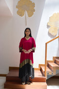 HEENA KAFTAN - PINK CO-ORD SET (2 PC SET)