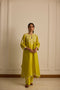 YELLOW ASYMMETRICAL KURTA