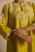 YELLOW ASYMMETRICAL KURTA