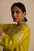 YELLOW ASYMMETRICAL KURTA