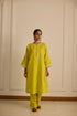 YELLOW STRAIGHT FIT KURTA