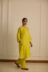 YELLOW STRAIGHT FIT KURTA