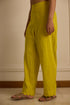 YELLOW SCALLOPED PANTS