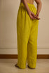 YELLOW SCALLOPED PANTS