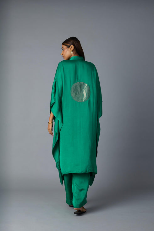 CHANDNI KAFTAN SET- GREEN