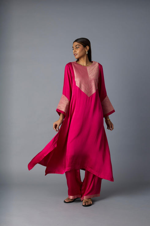 RASNA CO-ORD SET- PINK