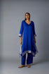 KAMAL ASYMMETRICAL  SET -ROYAL BLUE  (SET OF TWO )