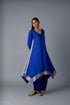 KAMAL ASYMMETRICAL  SET -ROYAL BLUE  (SET OF TWO )