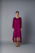 CHAMELI DRESS - PURPLE PLUM  (WITH SLEEVE)