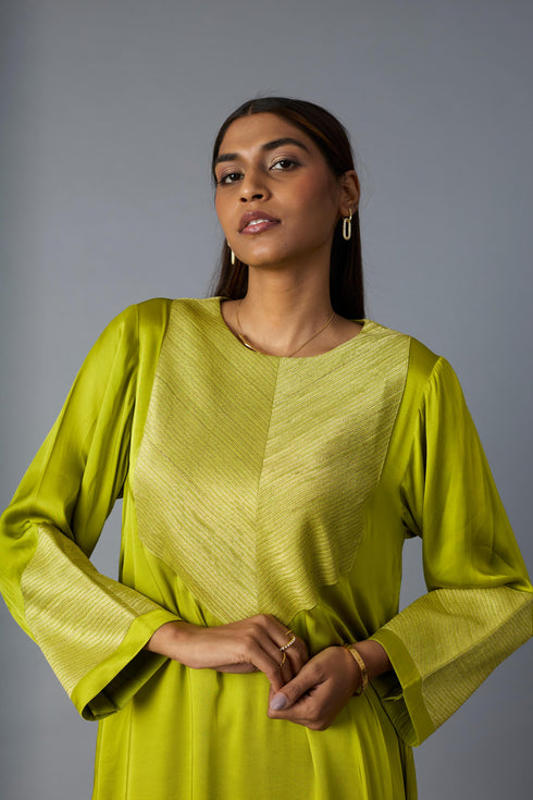 RASNA CO-ORD SET - LIME GREEN