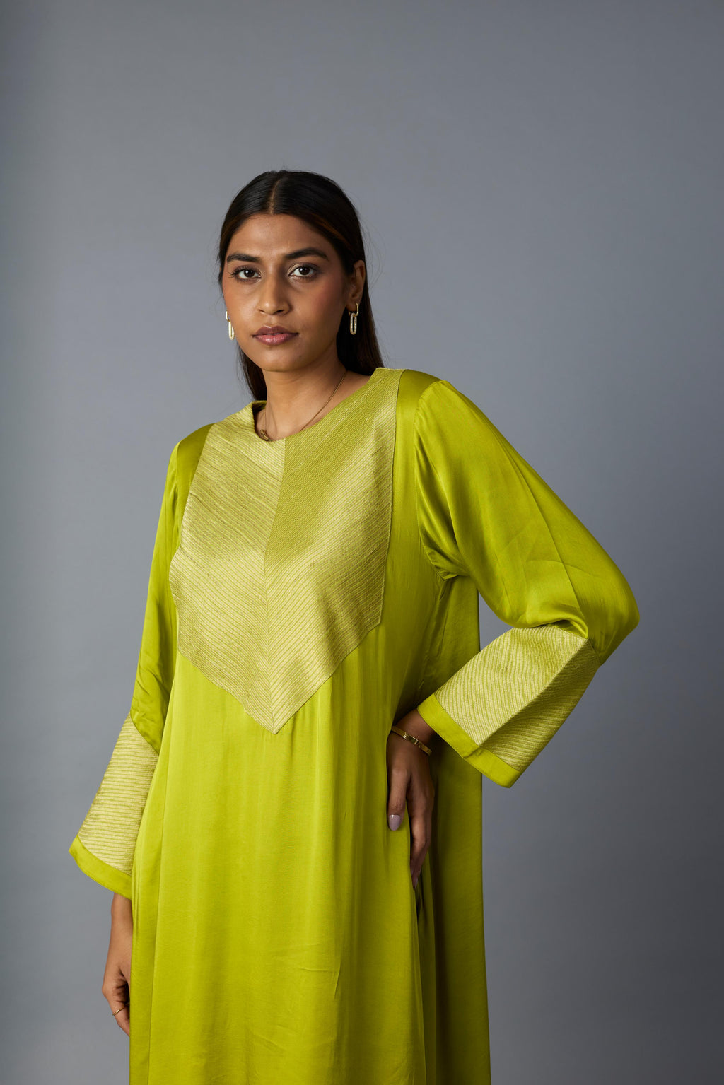 RASNA CO-ORD SET - LIME GREEN