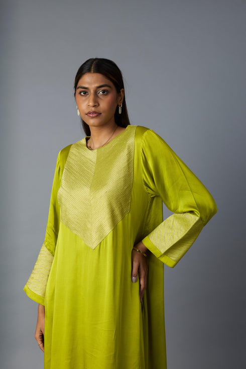 RASNA CO-ORD SET - LIME GREEN