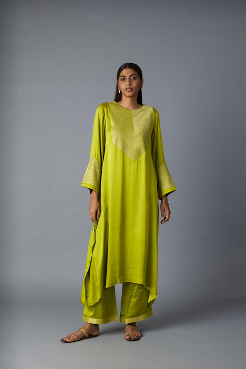 RASNA CO-ORD SET - LIME GREEN