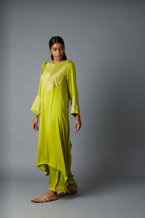 RASNA CO-ORD SET - LIME GREEN